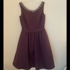 David’s Bridal Bridesmaid Eggplant Dress